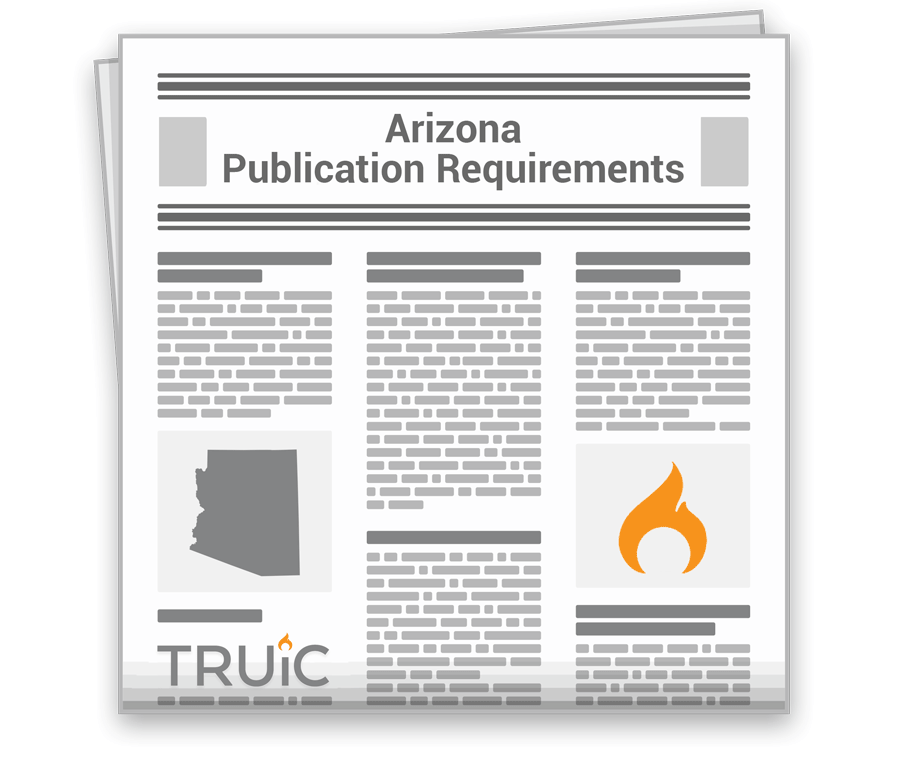 Arizona Publication Requirements Image